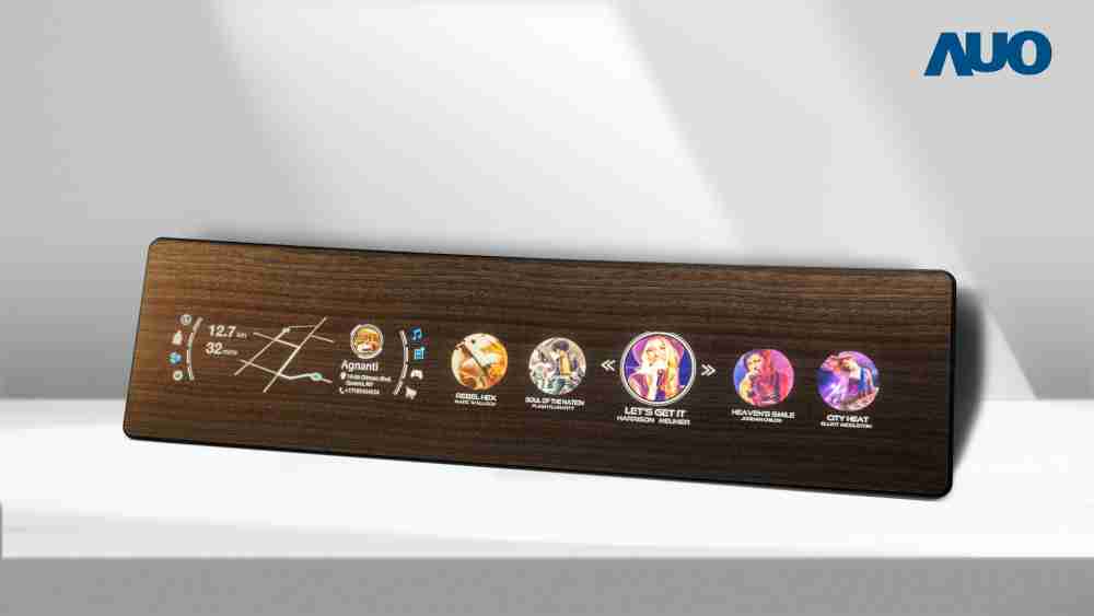 传奇国际研发全球最高穿透度达80%的AmLED木纹显示器，，，，可于使用时呈现高亮度、、、、清晰可见的信息，，并在不使用时回归为单纯的饰板，，，节能兼具美观