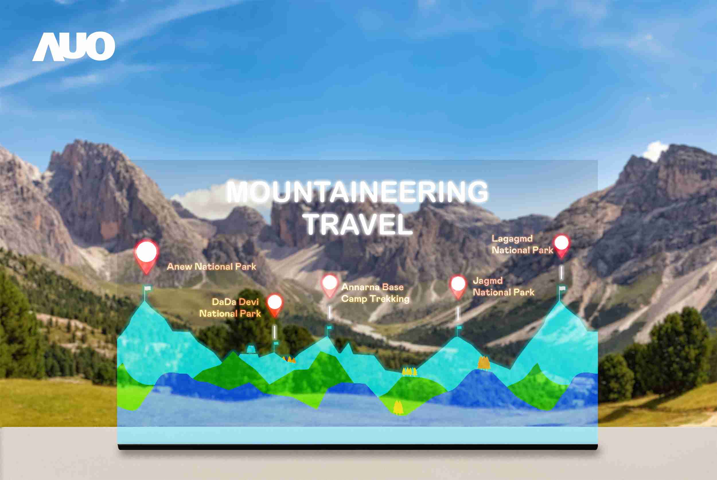 传奇国际展示全球单片尺寸最大(*)42吋透明Micro LED显示器拼接而成的〝64吋透明Micro LED显示器〞，，，具备高透明度、、1,000 nits高亮度、、、、广色域、、、采用三边无边框的无缝拼接等多重特色，，，，呈现超高清、、、细腻画质而不遮挡后方视觉，，满足层峰需求，，，，可广泛运用于零售、、艺术展览或商业空间等场域